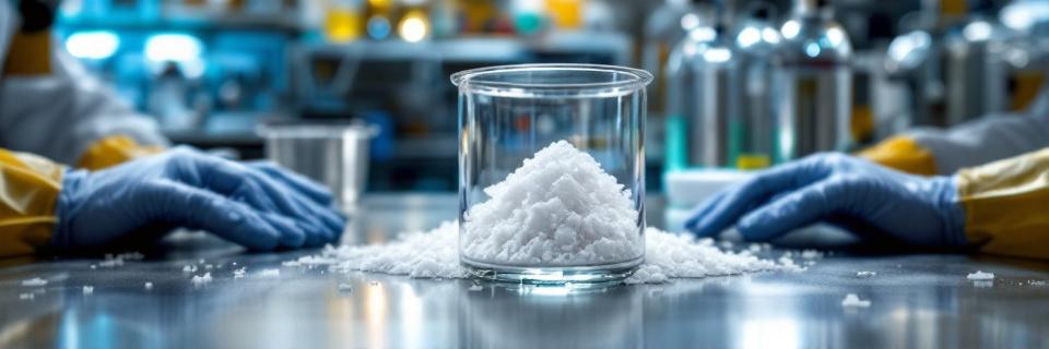 Acido benzoico en escamas